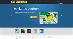 Desktop Screenshot of birdloversonly.org